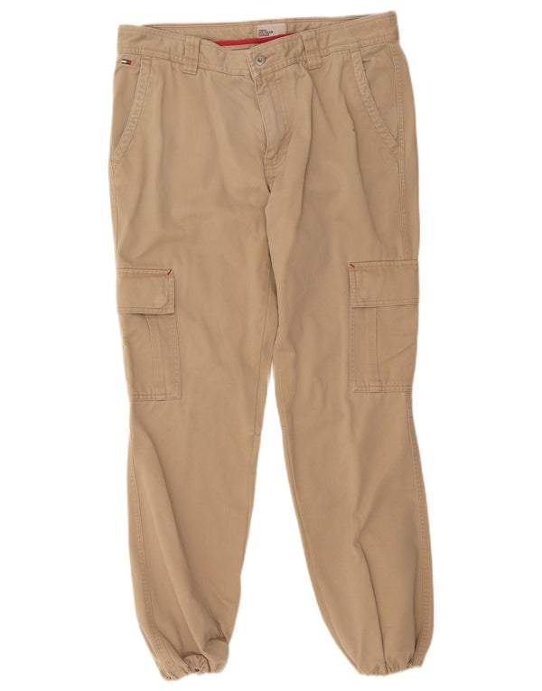 Pantaloni cargo da jogging da uomo Tommy Hilfiger W30 L32 Beige