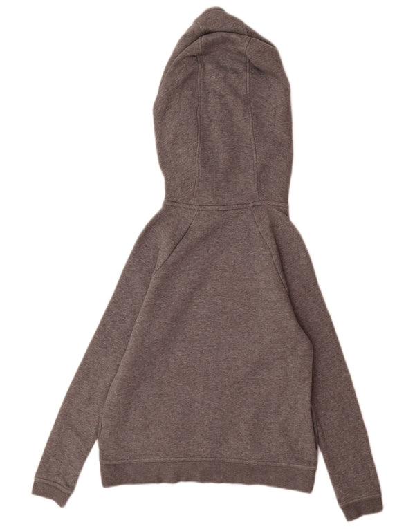 Felpa con cappuccio da donna Nike UK 6 XS cotone grigio