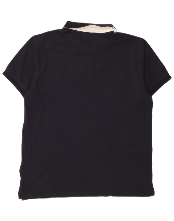 Polo da uomo Gant grande in cotone blu navy