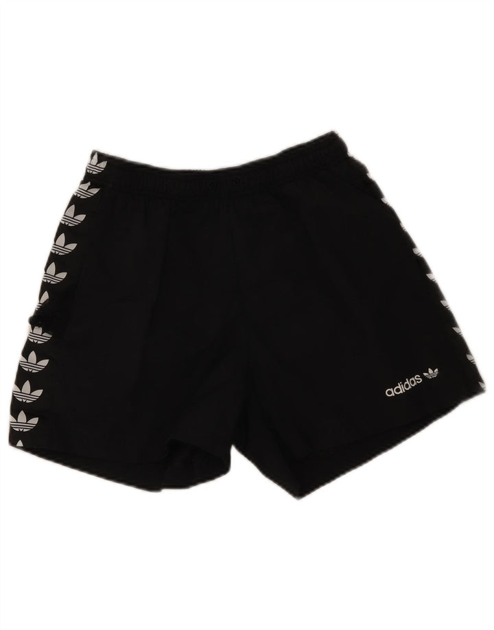 Pantaloncini sportivi grafici da uomo Adidas piccoli in poliestere nero