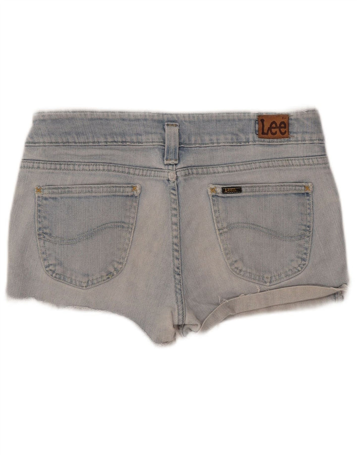 Pantaloncini di jeans da donna Lee W32 grandi blu
