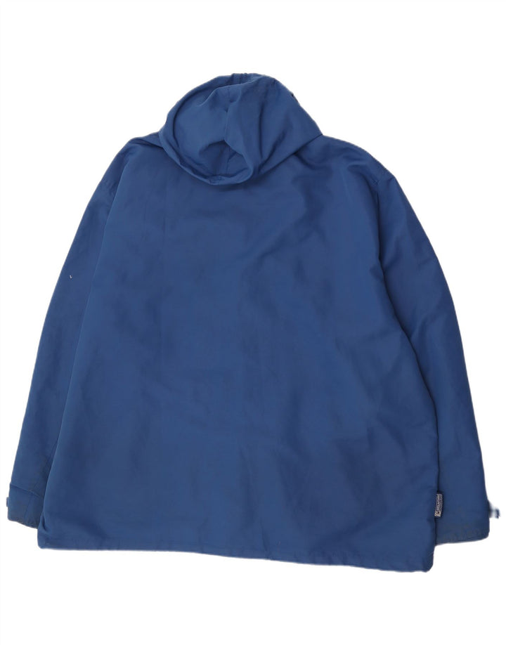 Giacca antipioggia da uomo con cappuccio Mountain Essentials UK 46 3XL nylon blu