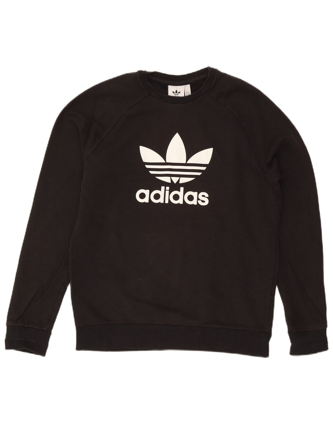 Felpa grafica da uomo Adidas Felpa media in cotone nero