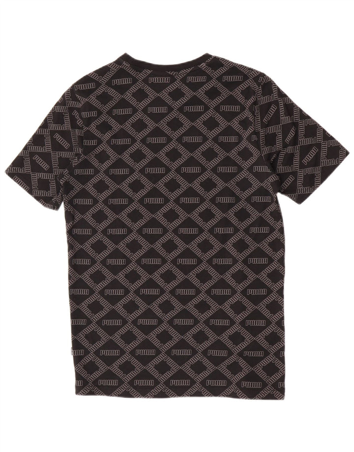 T-shirt grafica da uomo Puma Top Small in cotone nero