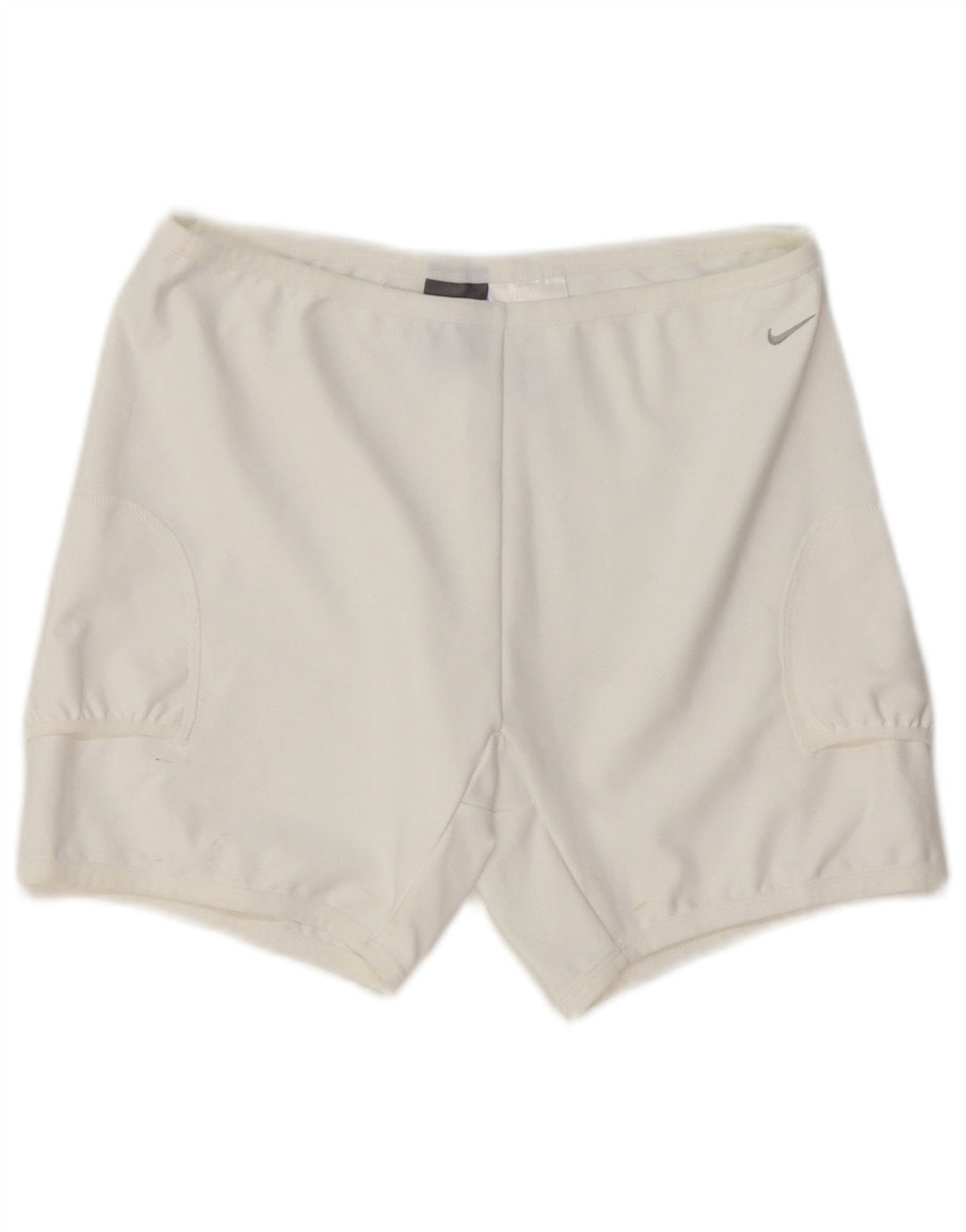Pantaloncini sportivi NIKE da donna Dri Fit UK 12 medio bianco poliestere
