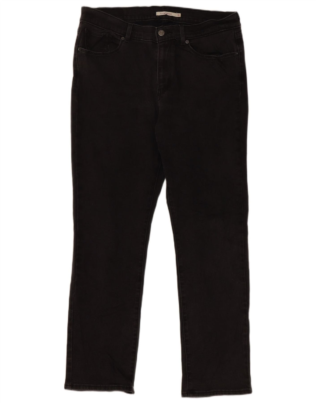Levi's Jeans dritti vestibilità classica da donna Classics US 10 Large W30 L30 neri