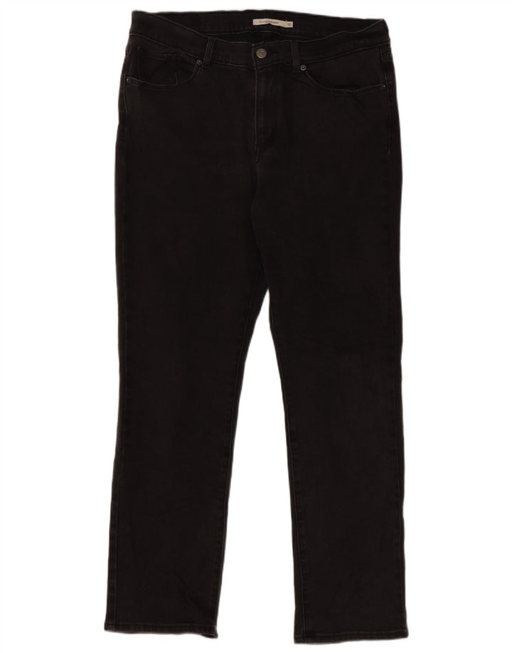Levi's Jeans dritti vestibilità classica da donna Classics US 10 Large W30 L30 neri