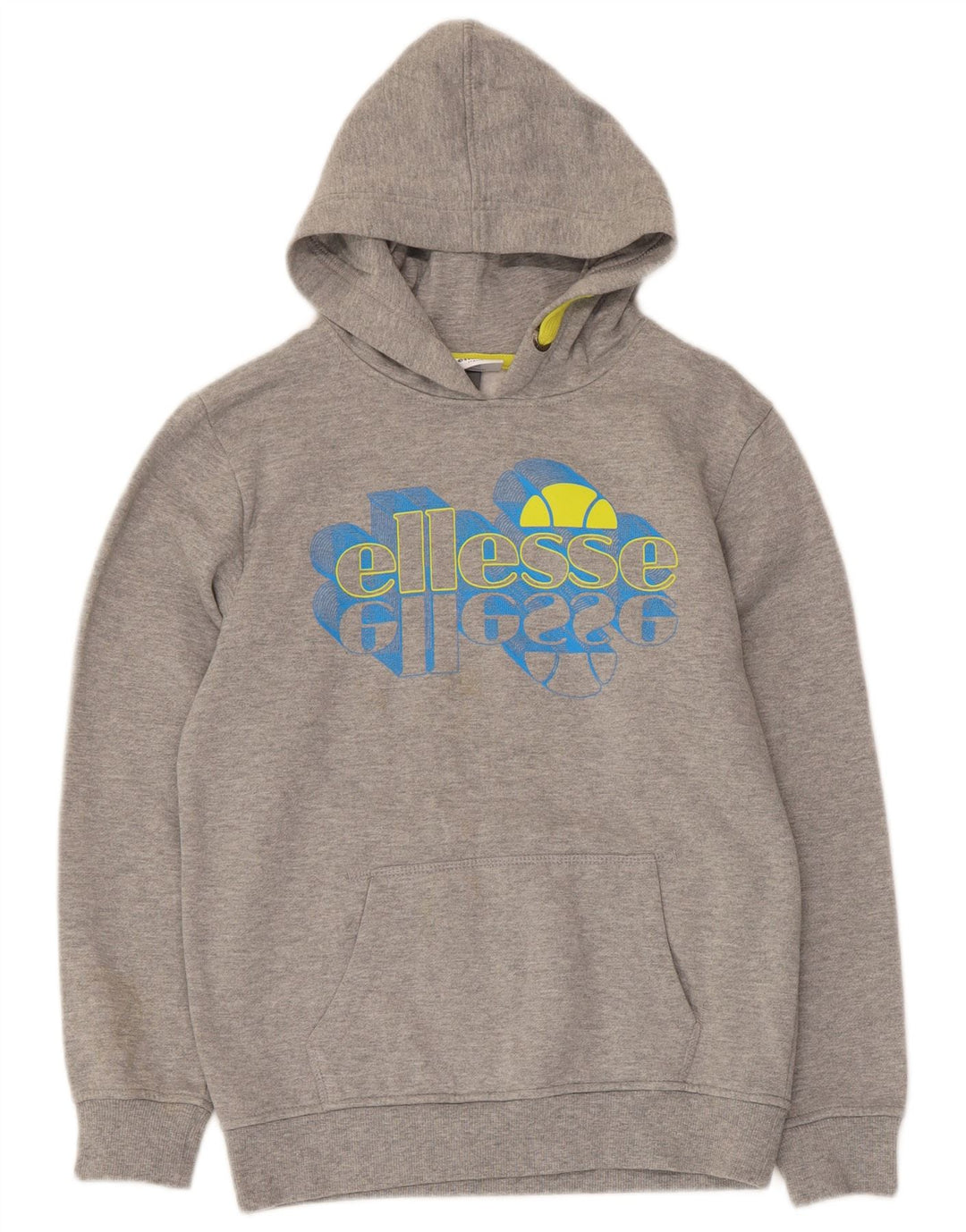 Felpa con cappuccio grafica da bambino Ellesse 12-13 anni in poliestere grigio