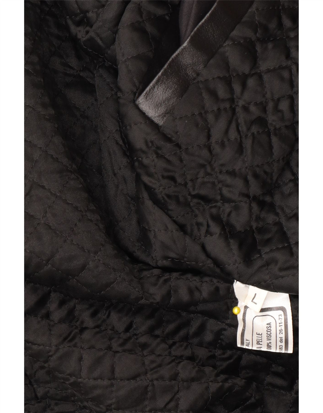Giacca in pelle vintage da uomo UK 40 grande in pelle nera