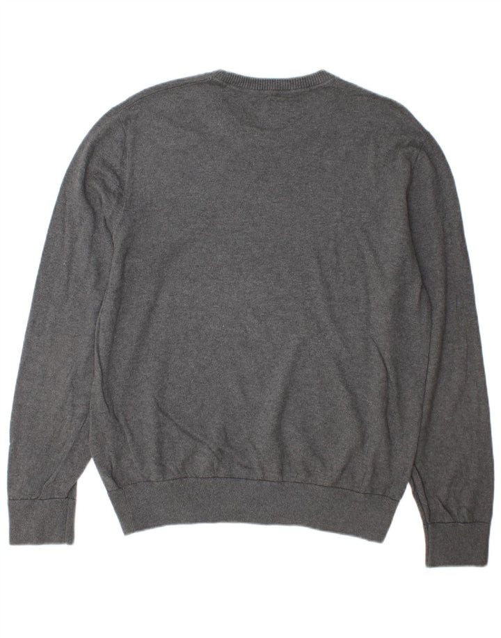 Maglione maglione girocollo da uomo Gap grande in cotone grigio