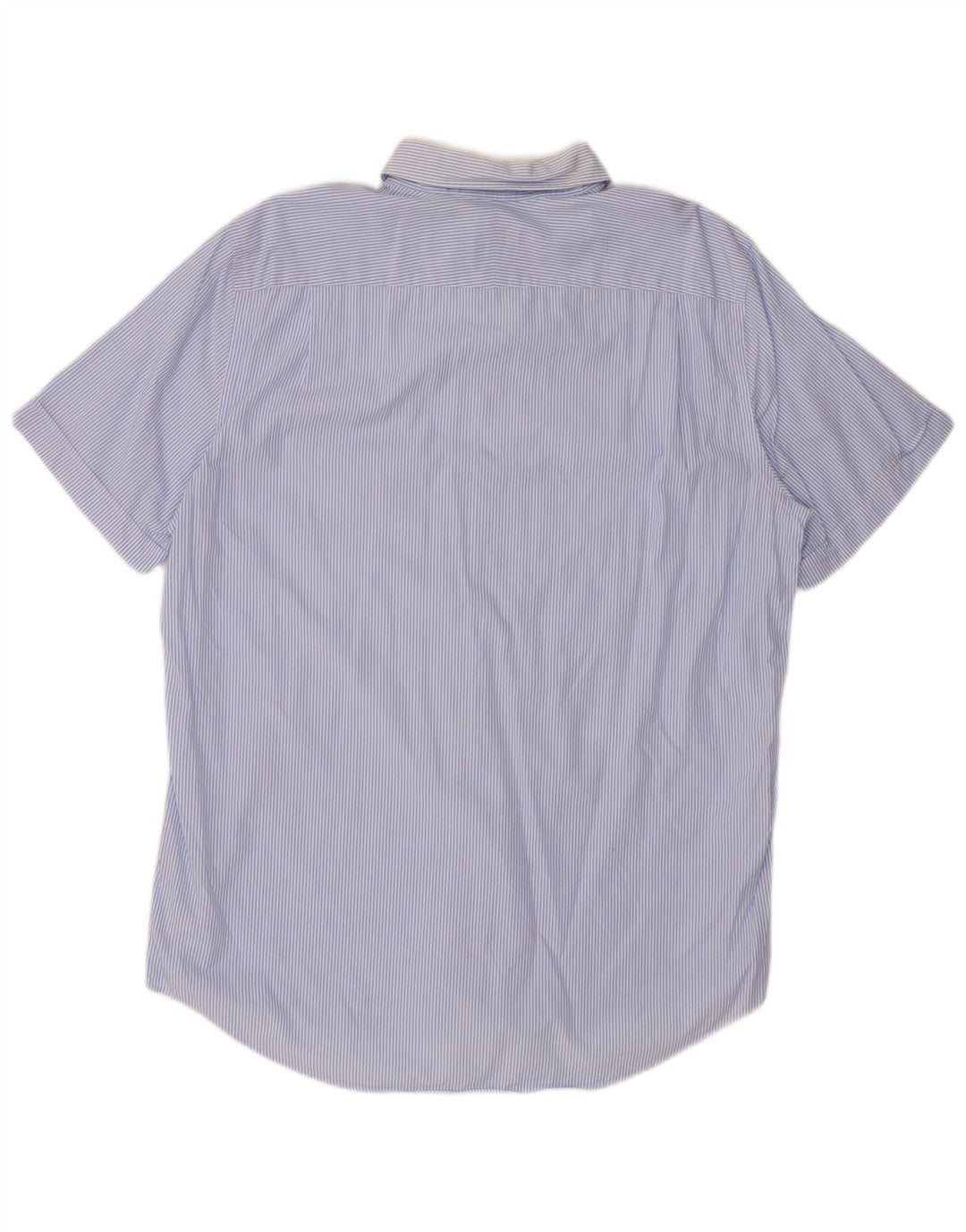 Camicia LACOSTE da uomo a maniche corte vestibilità classica taglia 42 grande gessato blu