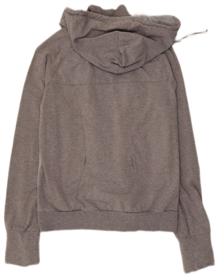 Felpa con cappuccio e zip da donna Puma UK 12 Colorblock grigio medio