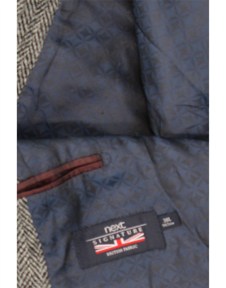 Successivo Giacca blazer da uomo a 2 bottoni UK 38 Chevron grigio medio