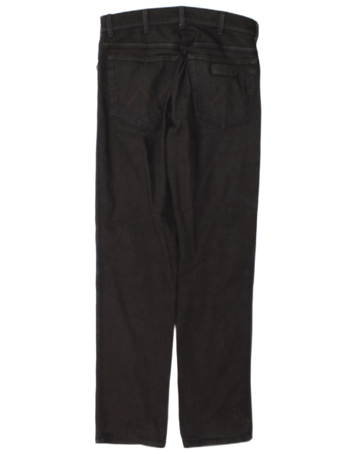 Jeans dritti robusti da uomo Wrangler W32 L33 neri