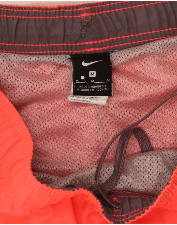 Pantaloncini sportivi Nike da uomo in poliestere arancione medio