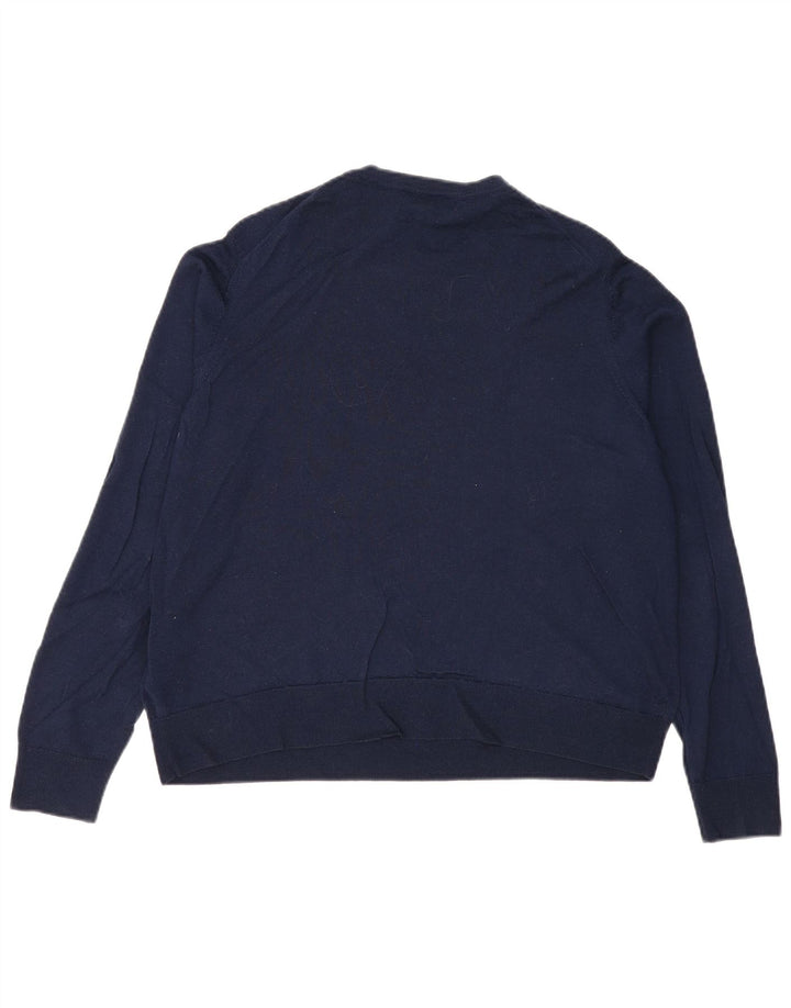 Maglione maglione girocollo da donna Marks & Spencer UK 20 2XL Blu navy