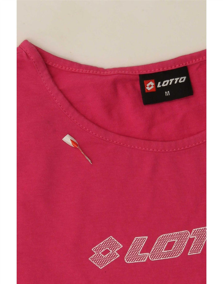 Canotta grafica da donna Lotto UK 12 Cotone rosa medio