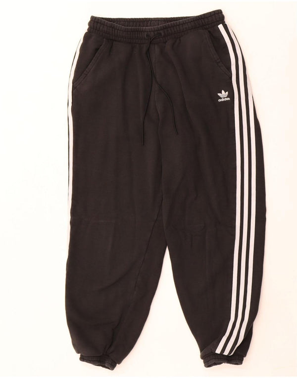 Pantaloni da tuta da donna Adidas Joggers UK 14 Medium Black Cotton
