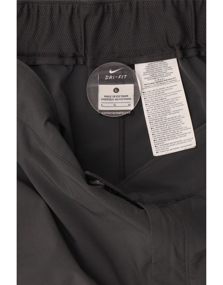 Pantaloncini chino NIKE Dri Fit da uomo grandi W34 poliestere grigio