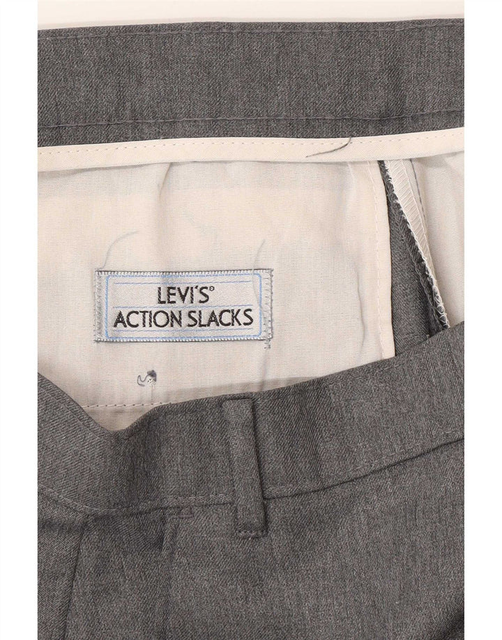Pantaloni chino dritti da uomo Levi's W38 L29 poliestere grigio
