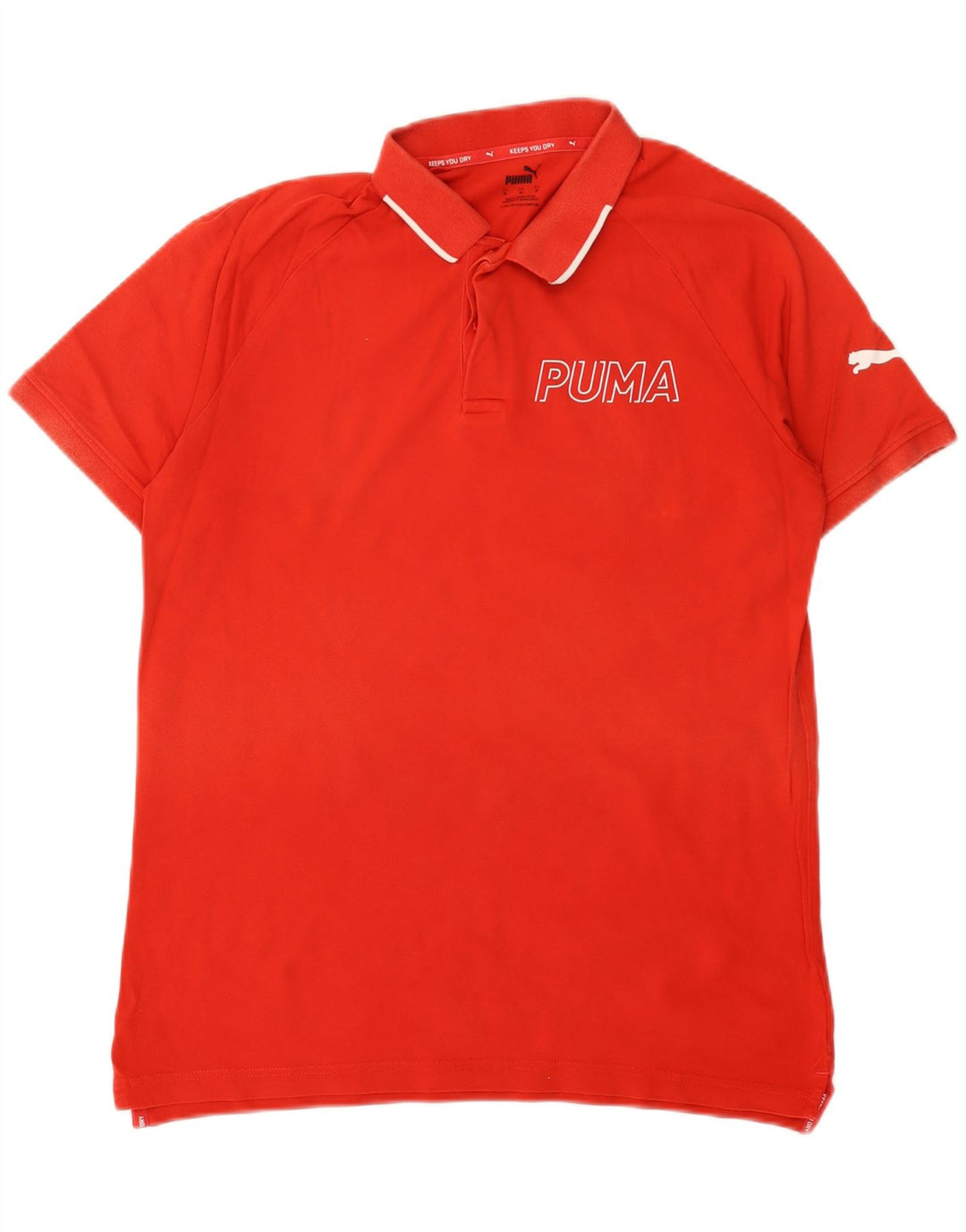 Polo grafica da uomo Puma Medium Red Cotton Sports