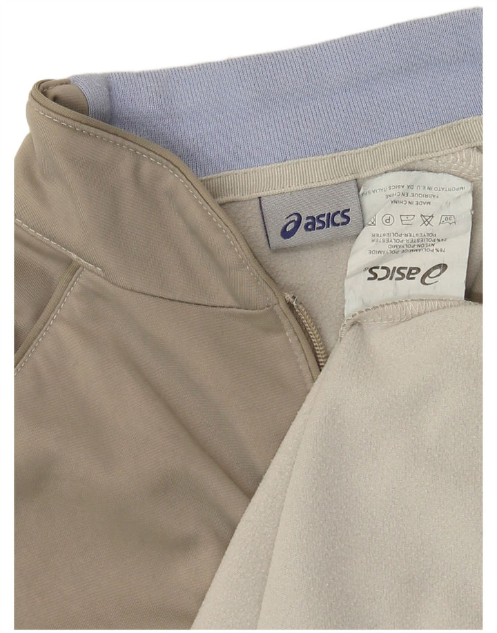 Giacca da tuta da donna Asics UK 14 Medium Khaki Poliammide