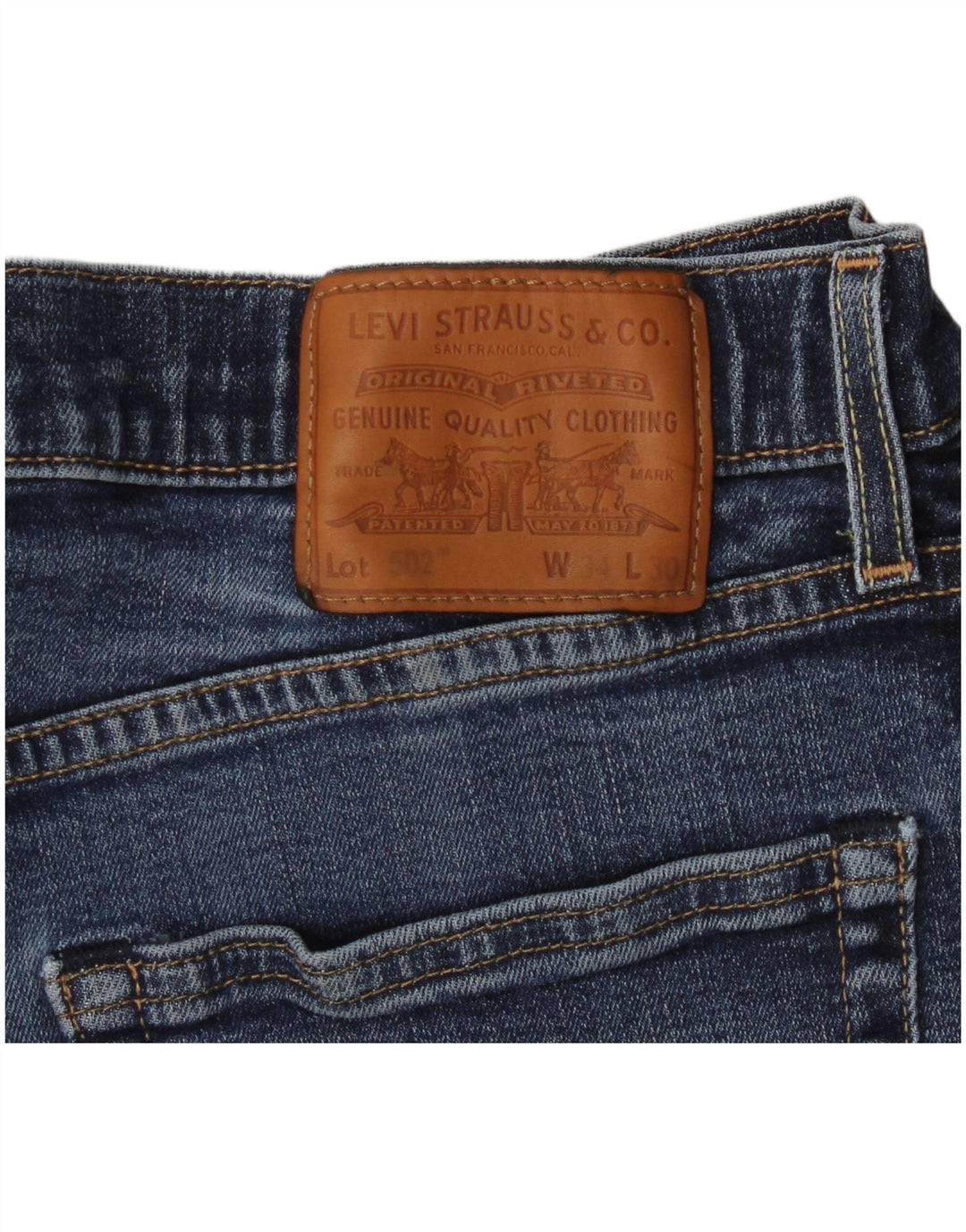 Jeans Levi's Uomo 502 affusolati W34 L30 Blu