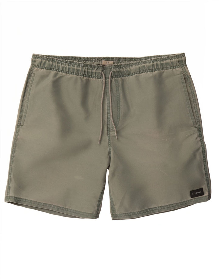 Pantaloncini da bagno da uomo Rip Curl in poliestere verde medio