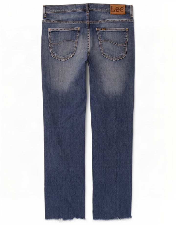 Jeans dritti Brooklyn da donna Lee W36 L30 cotone blu