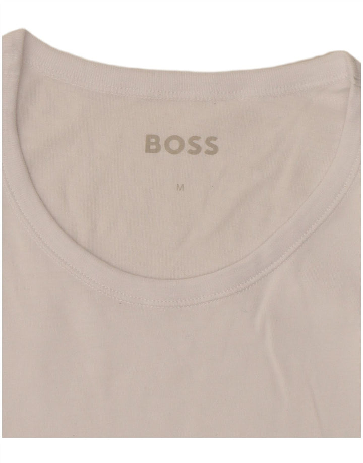 T-shirt da uomo Hugo Boss Top in cotone bianco medio