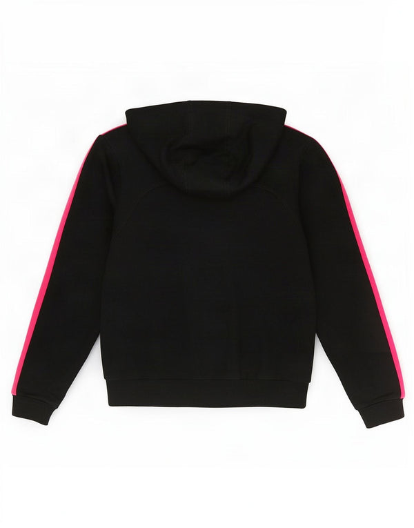 Felpa con cappuccio e zip per bambina Adidas 13-14 anni in cotone nero