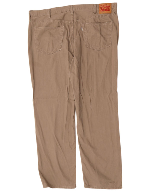 Levi's Uomo 559 Pantaloni casual dritti W46 L31 Cotone kaki