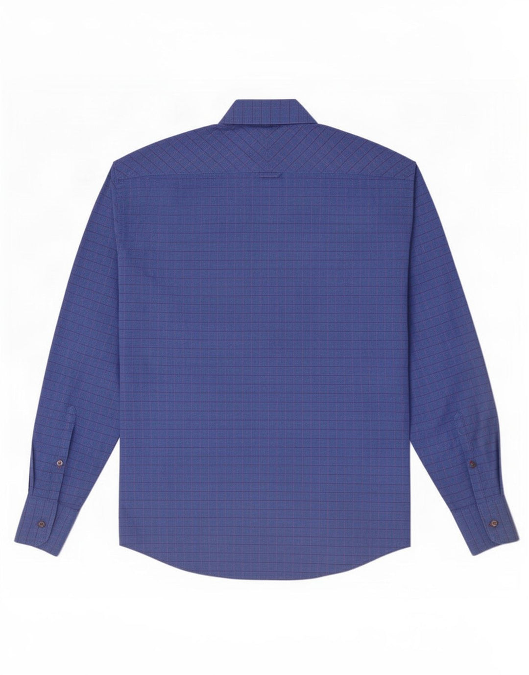Camicia da uomo Ben Sherman in cotone a quadri blu medio