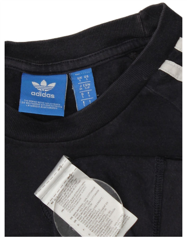 T-shirt Adidas da uomo Top Small in cotone blu navy