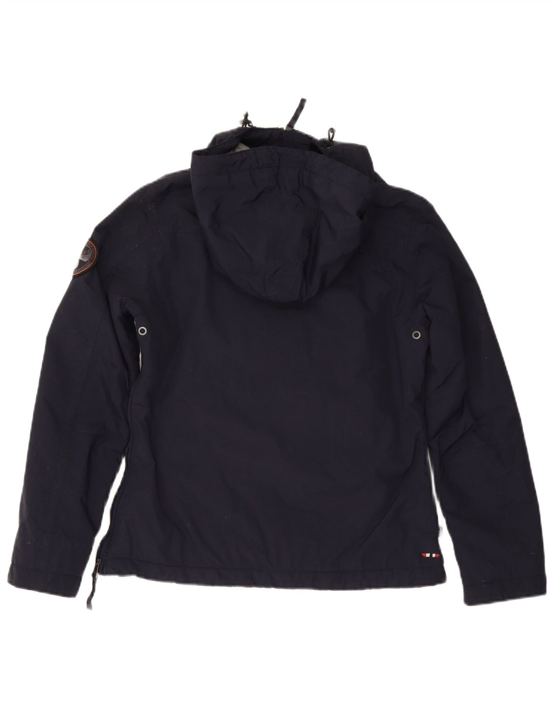 Giacca anorak da donna con grafica geografica Napapijri UK 14 media blu navy