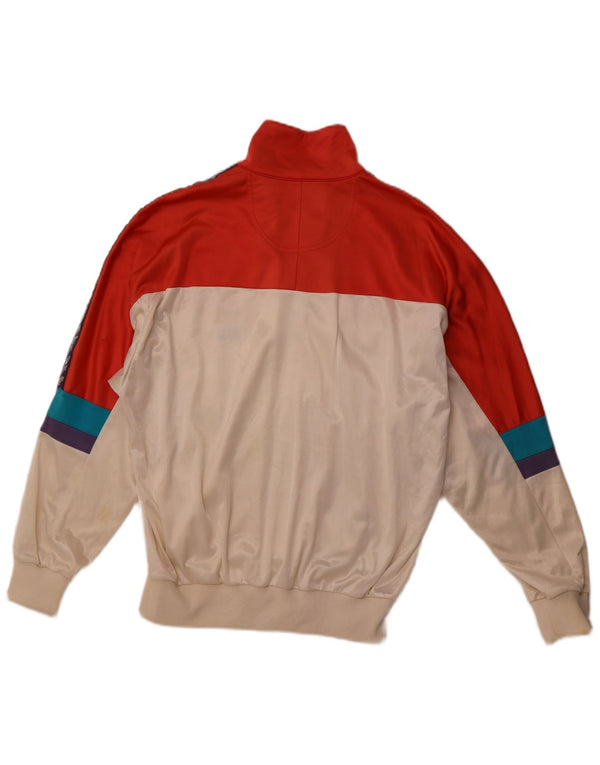 Giacca da tuta grafica ASICS da uomo IT 48 Medium Off White Colourblock