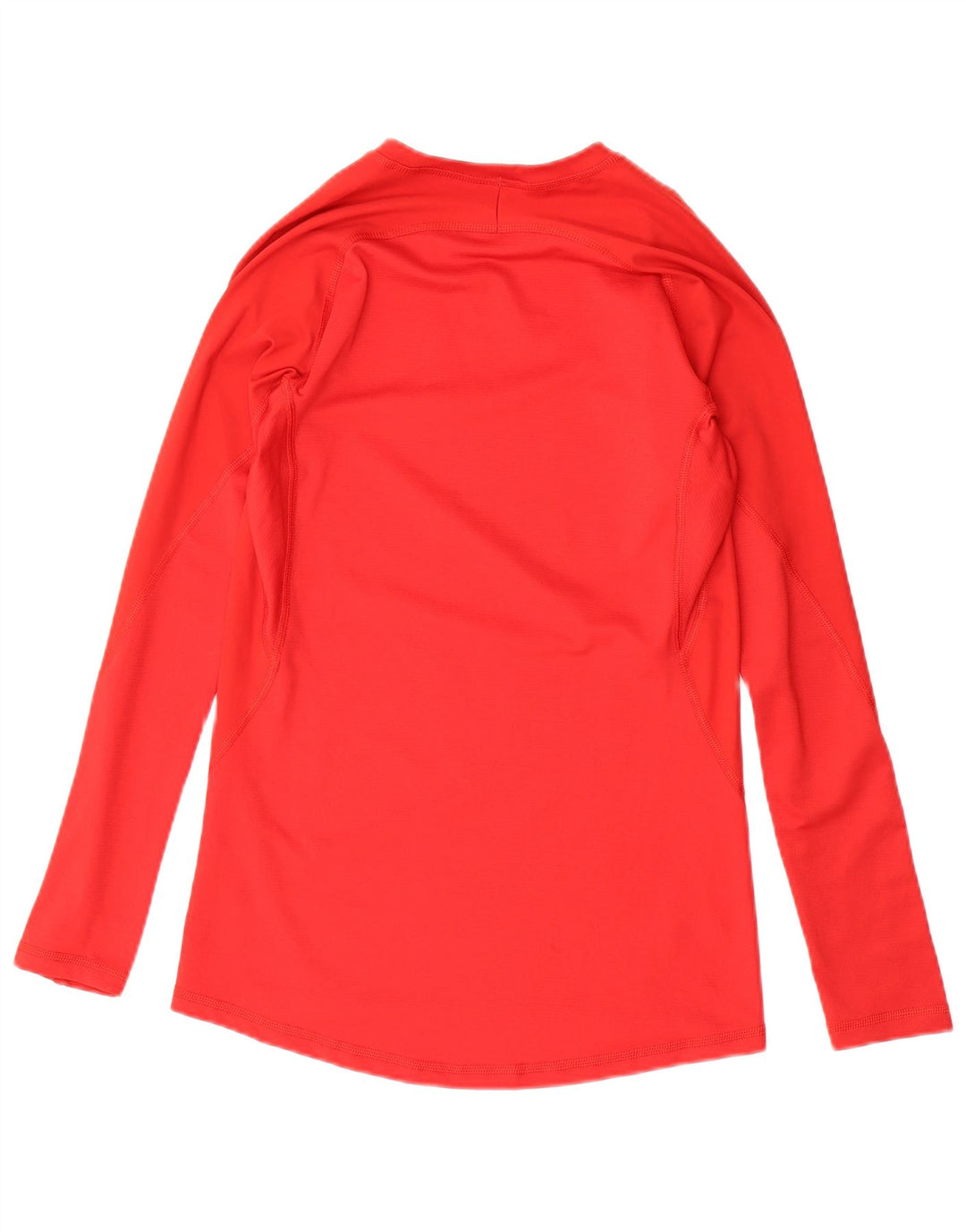 ADIDAS Donna Climacool Top manica lunga UK 12 Medio Rosso Poliestere