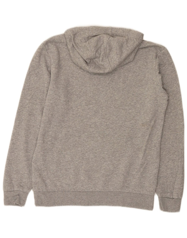 Felpa con cappuccio grafica Adidas da ragazzo 13-14 anni in cotone grigio screziato