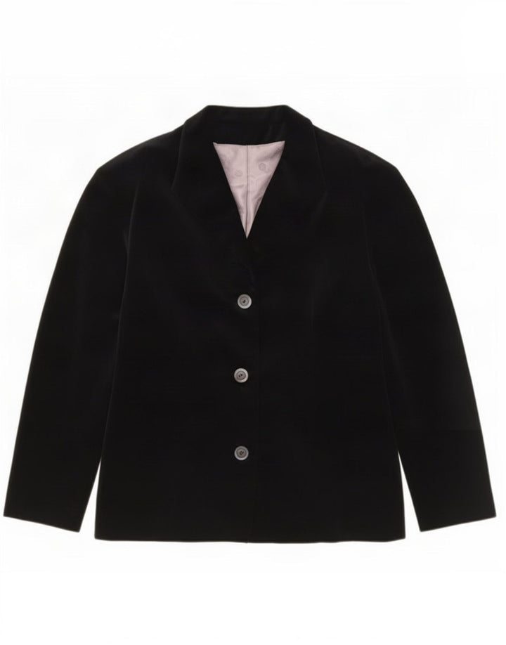 Giacca blazer vintage da donna a 3 bottoni UK 18 XL Blu navy classica