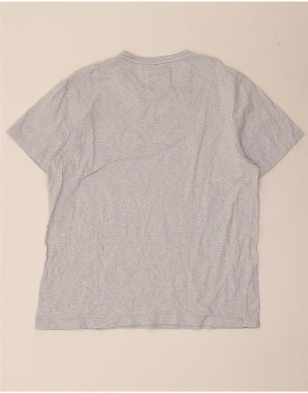 Crew Clothing Mens T-Shirt Top XL Blue Flecked Cotton
