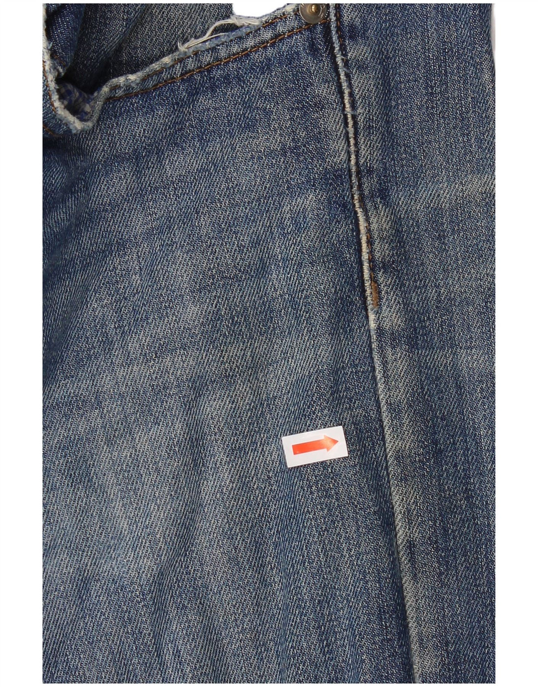 Jeans dritti invecchiati da uomo Massimo Dutti EU 42 Large W32 L29 Blu