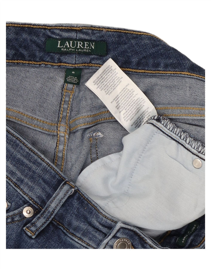 Jeans aderenti da donna Ralph Lauren US 6 Medio W30 L26 Cotone Blu