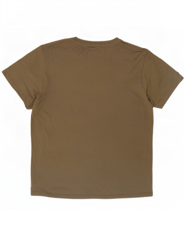 T-shirt grafica da uomo Champion Top XL in cotone kaki