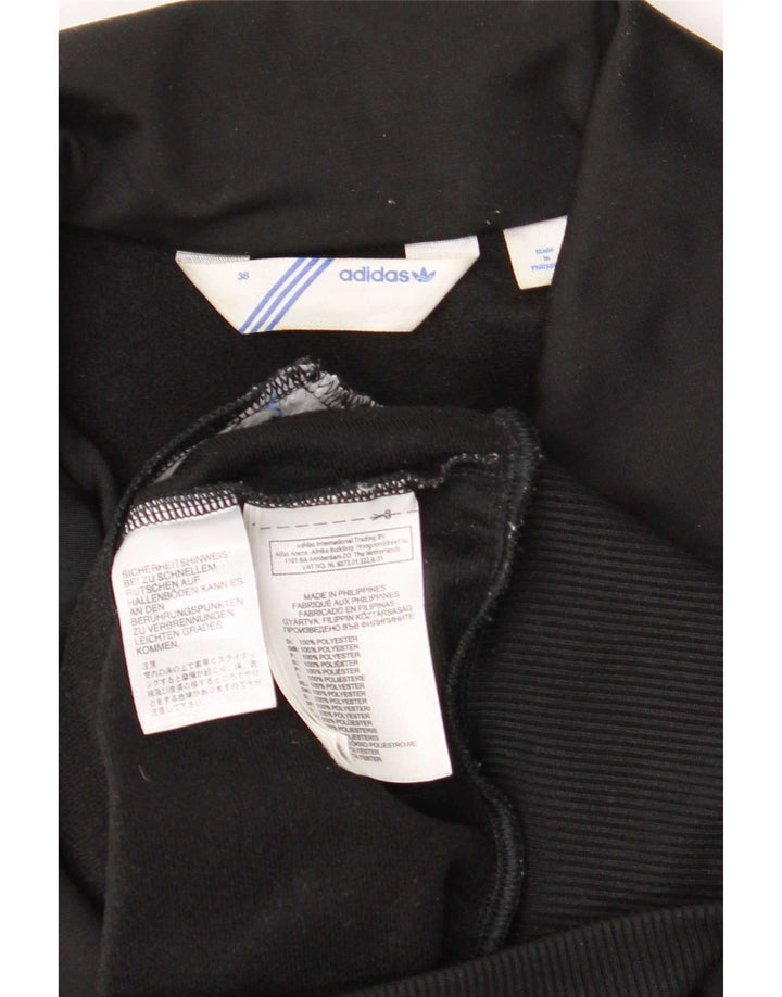 Giacca da ginnastica grafica da donna Adidas EU 38 piccola poliestere nero