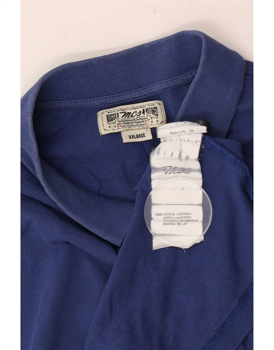Polo da uomo Marlboro Classics 2XL in cotone blu