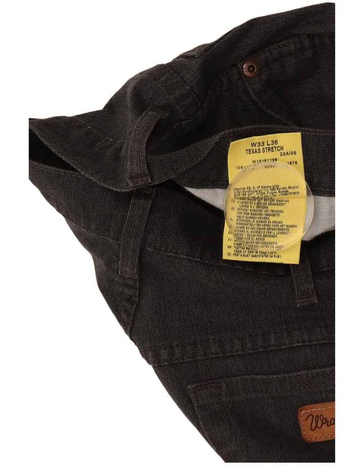 Pantaloni casual dritti elasticizzati Texas da uomo Wrangler W33 L36 cotone grigio