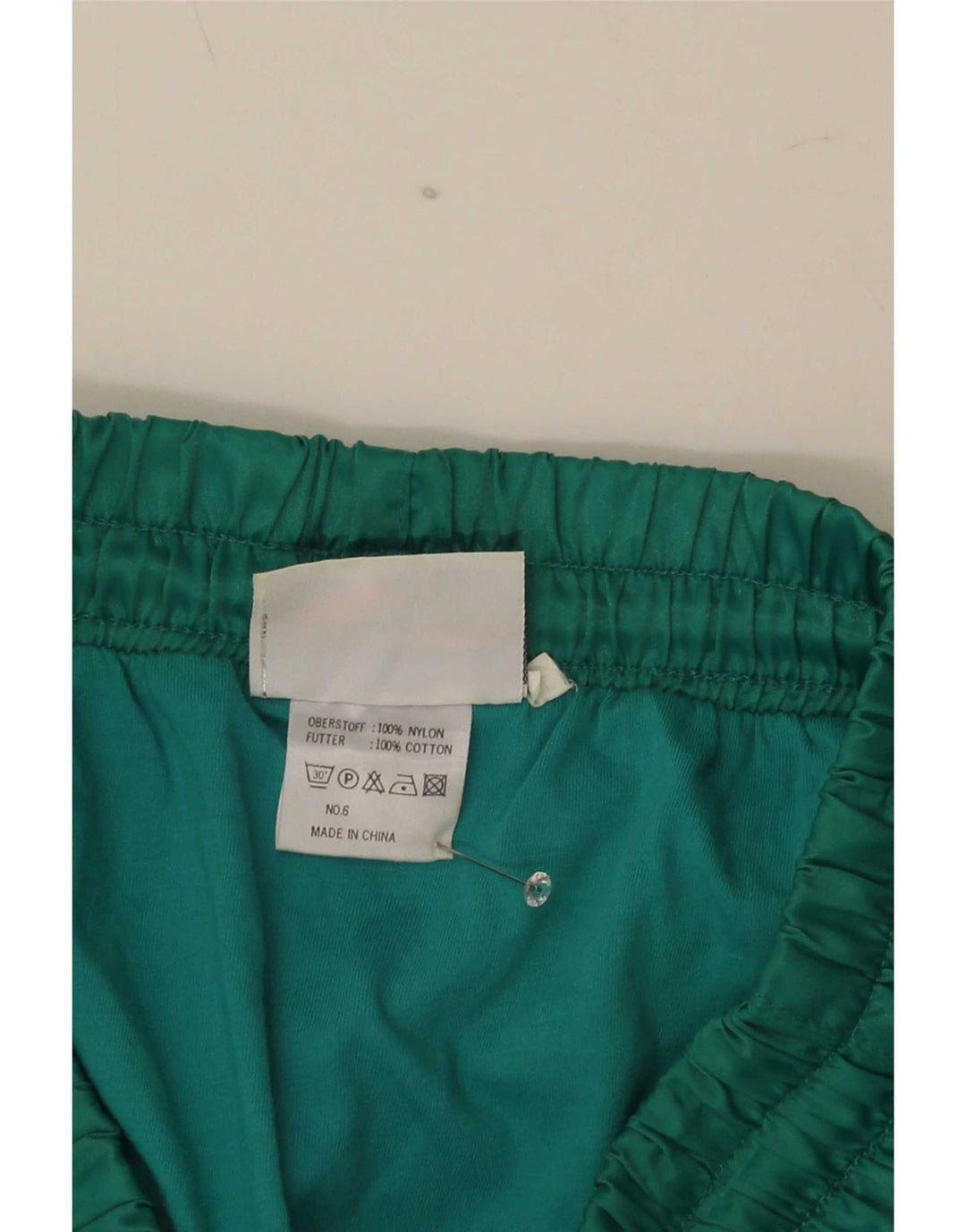 Pantaloncini sportivi Reebok da uomo in nylon verde medio