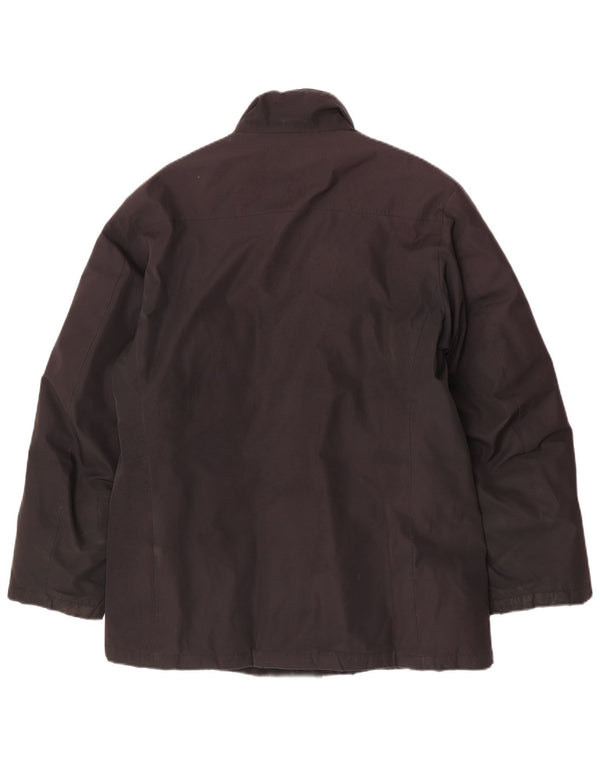 Cappotto imbottito da uomo Adidas UK 38/40 medio poliestere nero