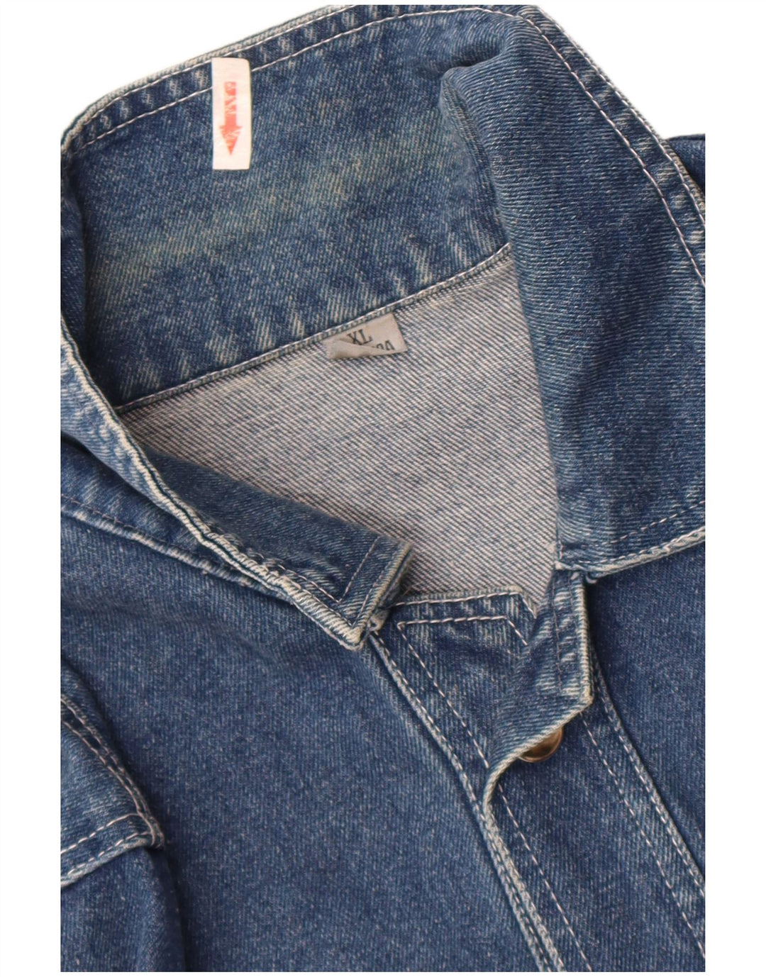 Giacca di jeans vintage da uomo UK 42 XL in cotone blu