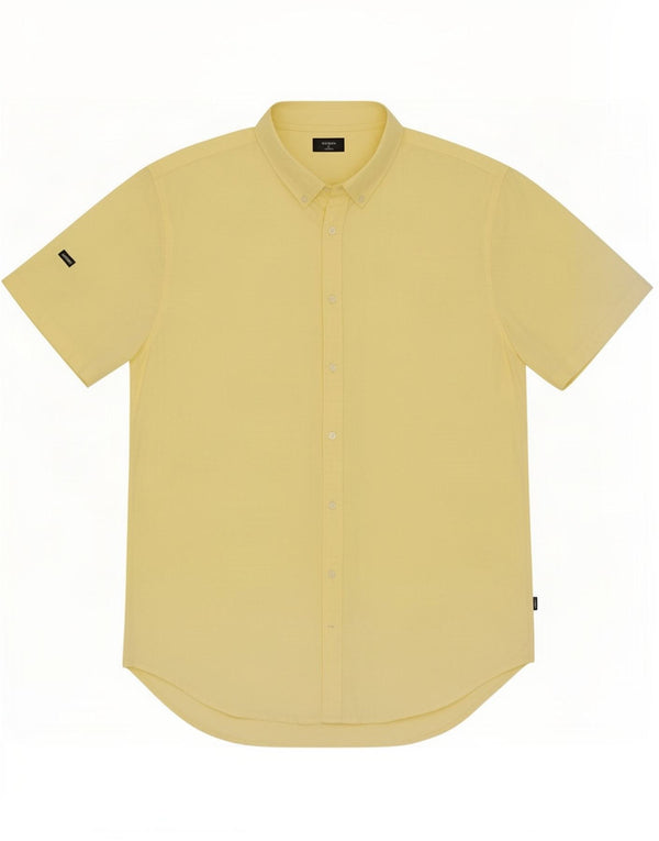 Camicia a maniche corte da uomo Superdry 2XL Giallo Cotone